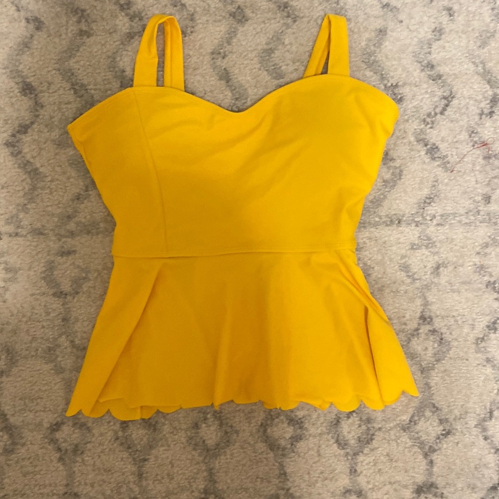 Yellow(goldish) shein bathing suit top